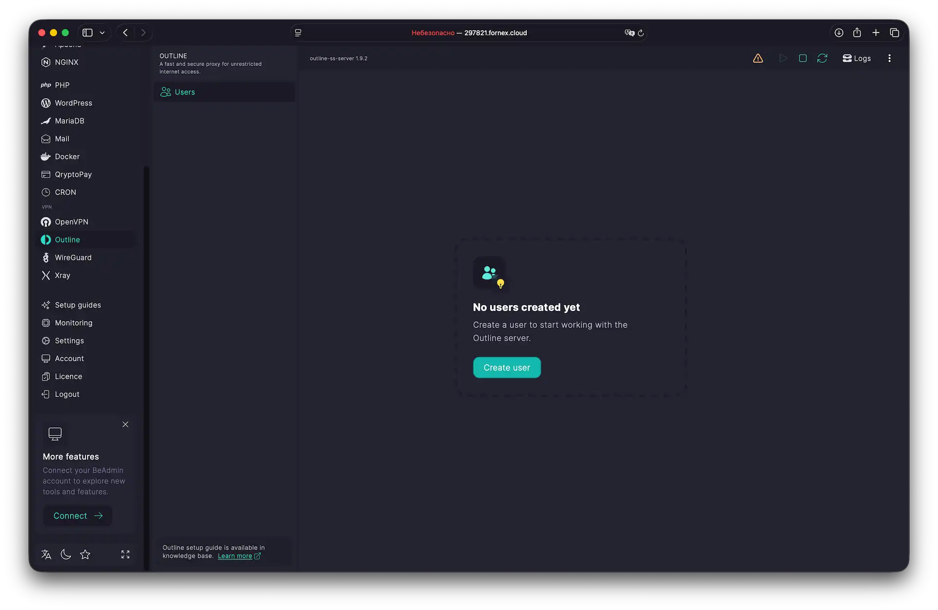 Outline VPN Module Interface